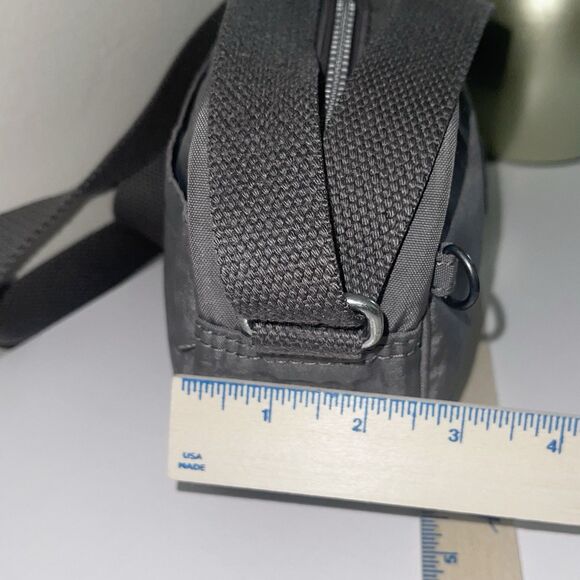 Kipling Cross Body Bag Travel Adjustable Strap Light Gray Washable Pocket Zipper - Picture 8 of 10